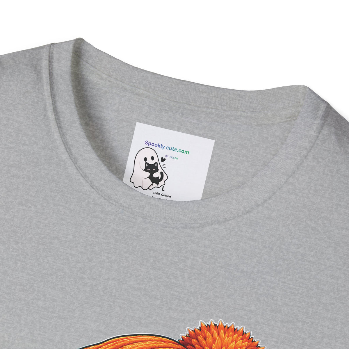 Halloween Ghost Tee – Cute Boo! Pumpkin & Hot Drink Graphic T-Shirt