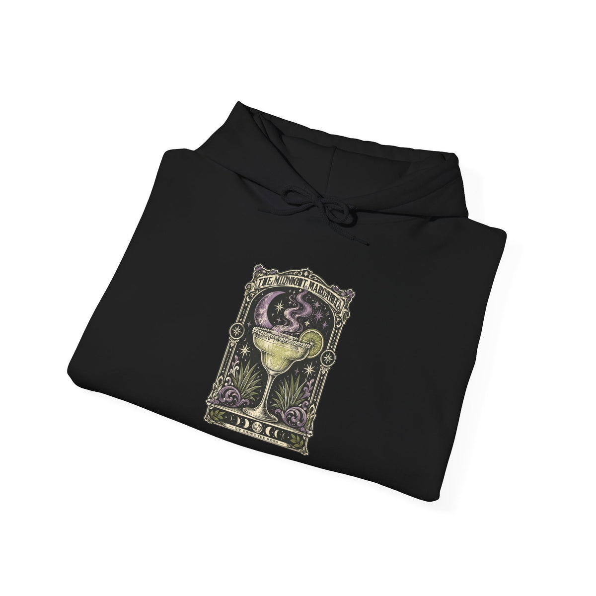 Midnight Margarita Tarot Illustration Hoodie | Cocktail, Moonlight Aesthetic