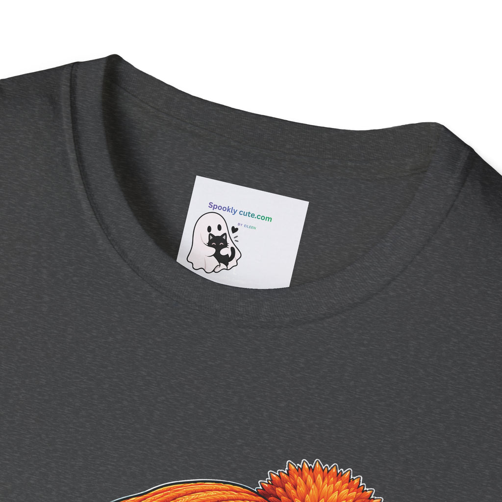 Halloween Ghost Tee – Cute Boo! Pumpkin & Hot Drink Graphic T-Shirt