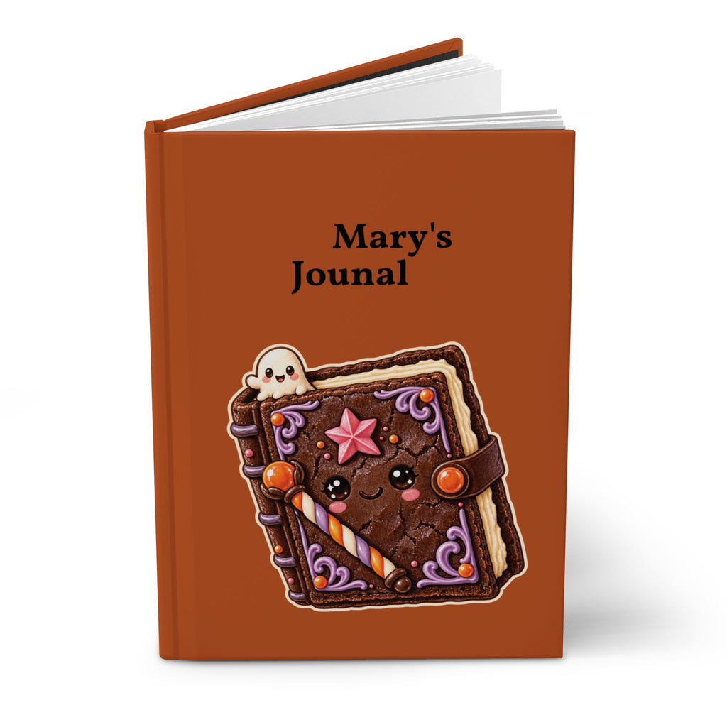 Personalized Halloween Journal —  Cute Ghost & Candy Book
