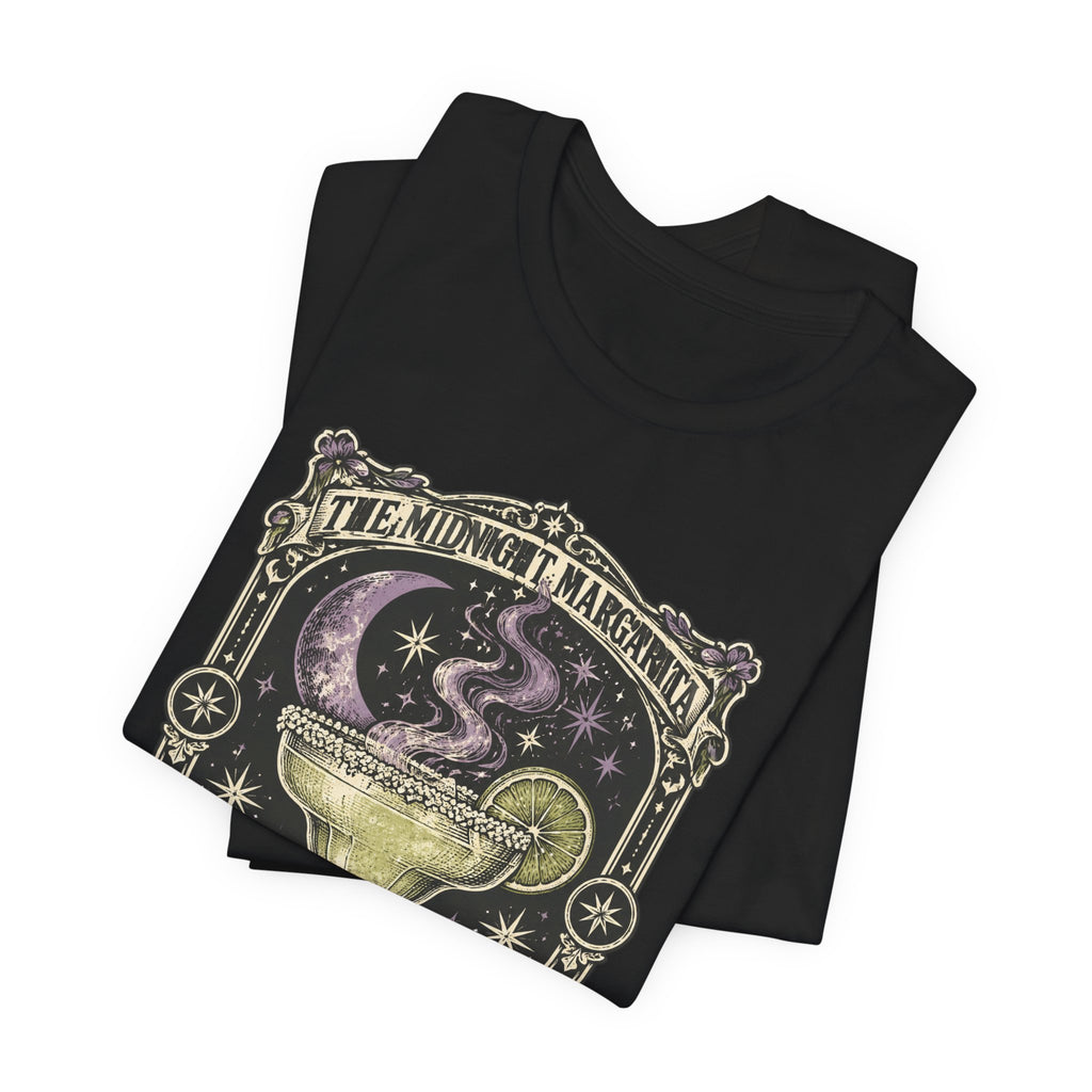 Midnight Margarita Illustration Tee | Celestial Cocktail, Moonlit Baroque