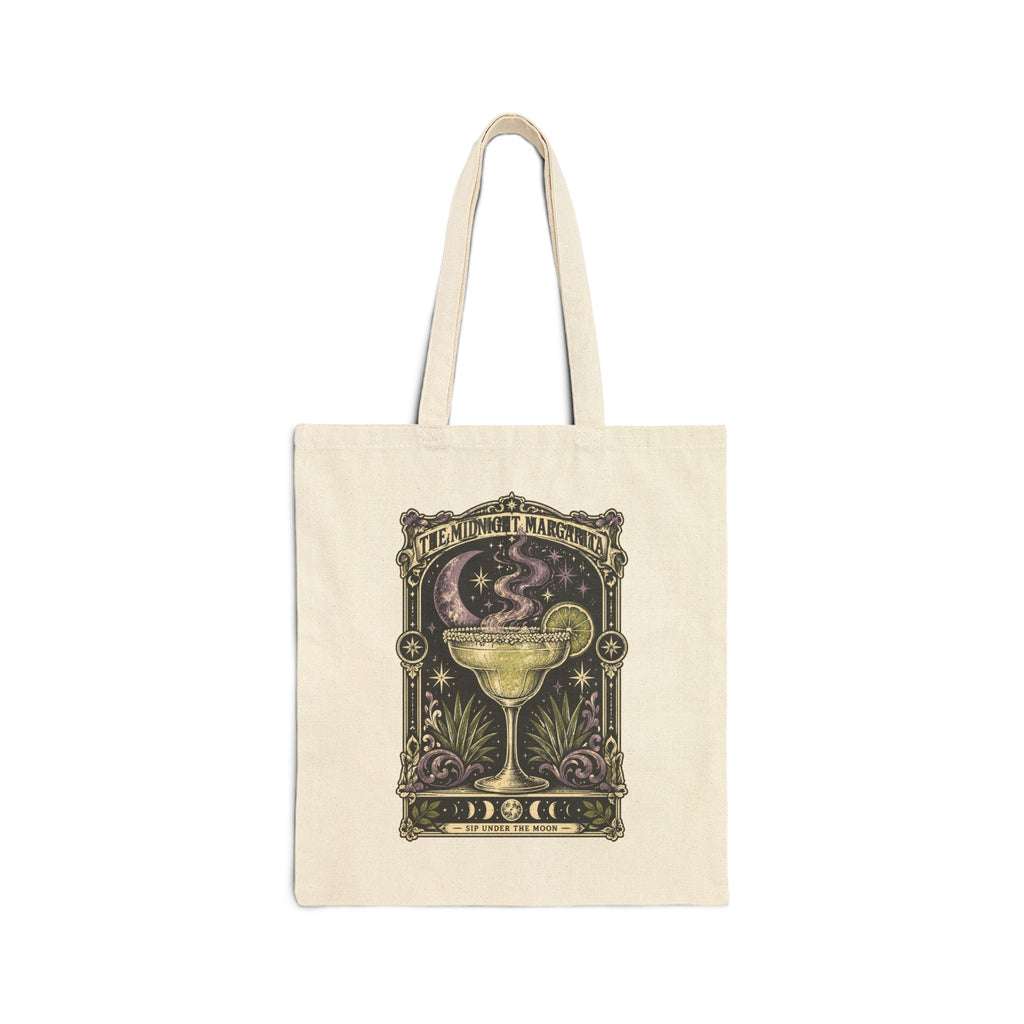 Midnight Margarita Tarot Art Tote | Celestial Cocktail Canvas