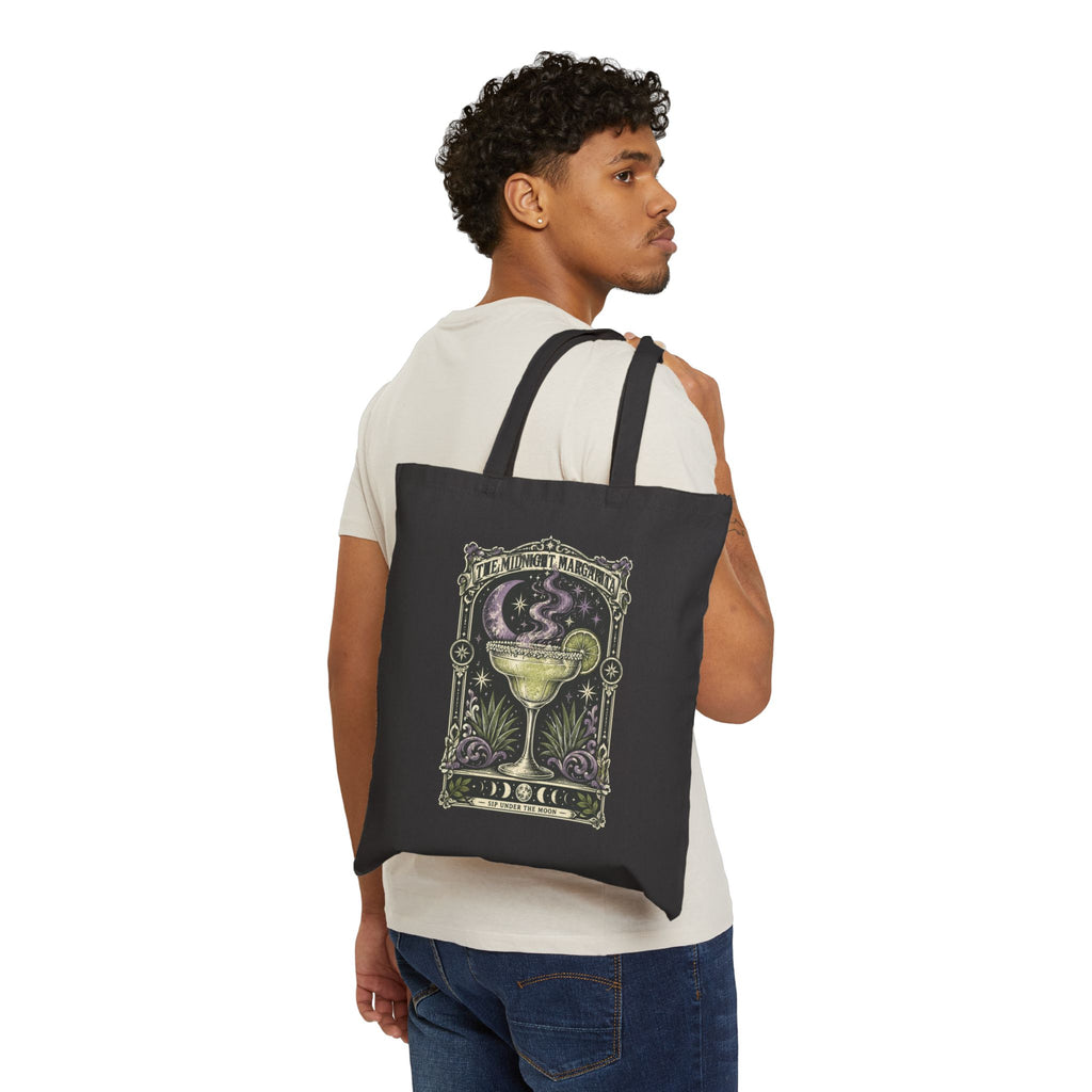 Midnight Margarita Tarot Art Tote | Celestial Cocktail Canvas