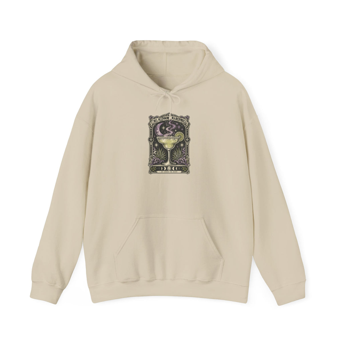 Midnight Margarita Tarot Illustration Hoodie | Cocktail, Moonlight Aesthetic