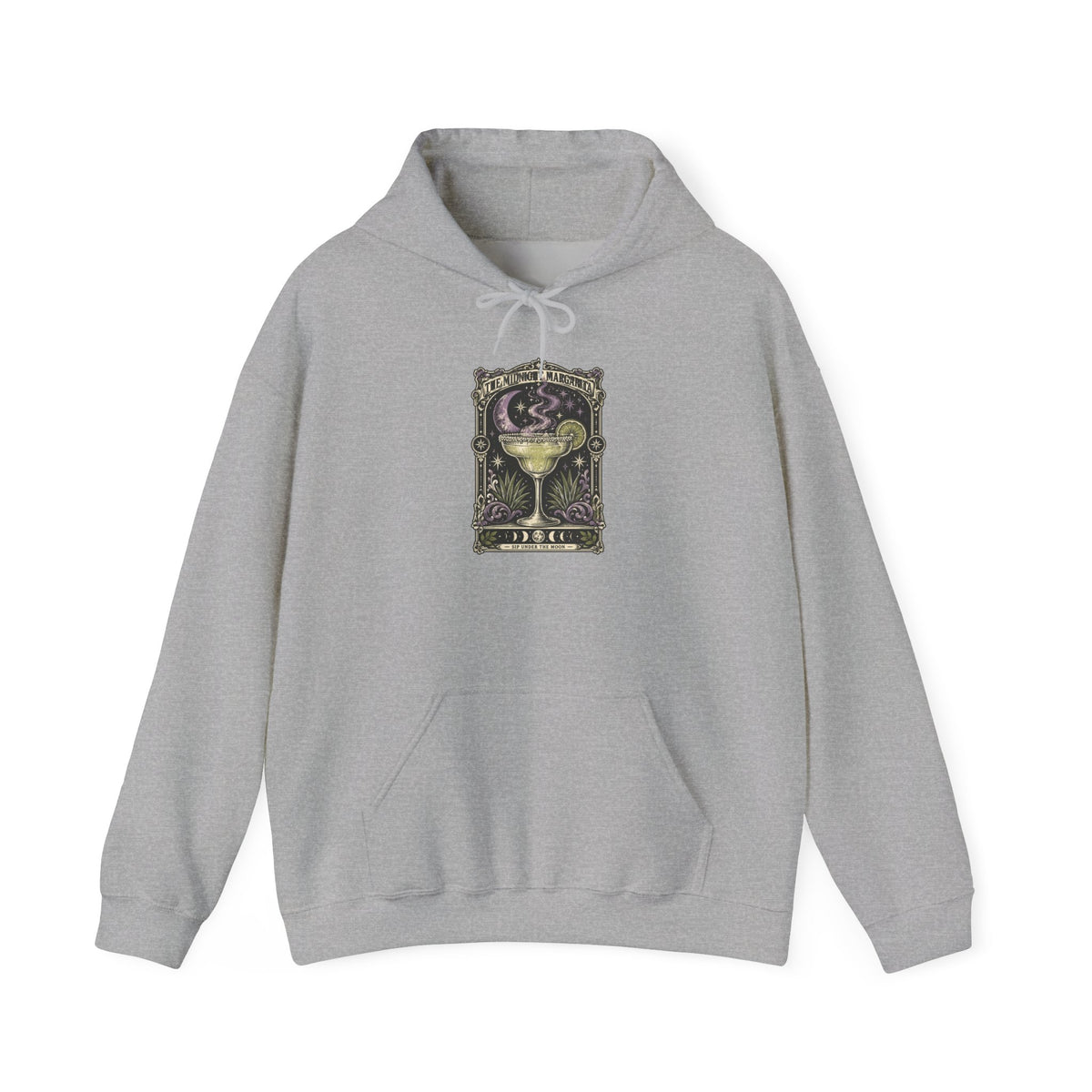 Midnight Margarita Tarot Illustration Hoodie | Cocktail, Moonlight Aesthetic