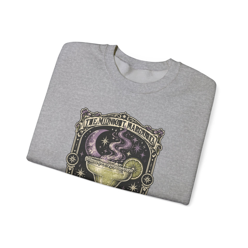 Midnight Margarita Art Print Crewneck Sweatshirt | Retro Tarot Cocktail Graphic