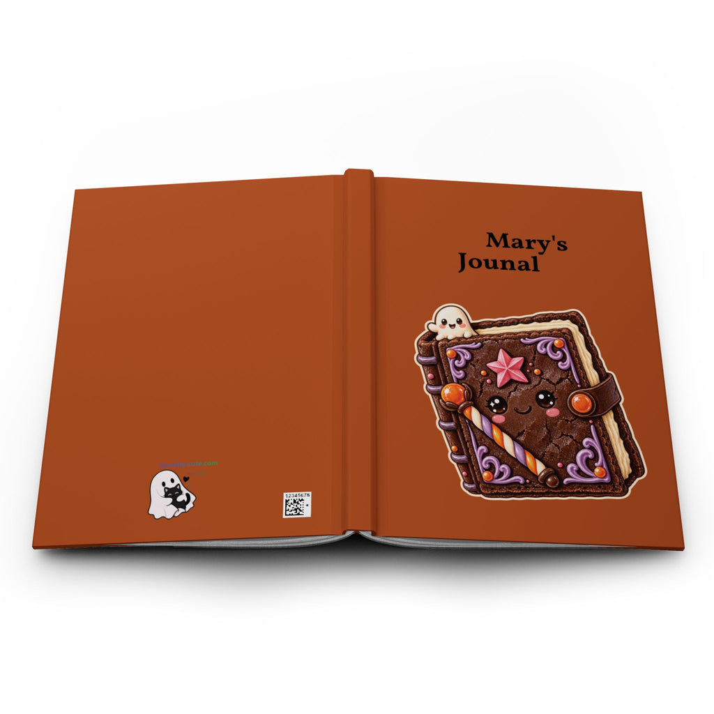 Personalized Halloween Journal —  Cute Ghost & Candy Book