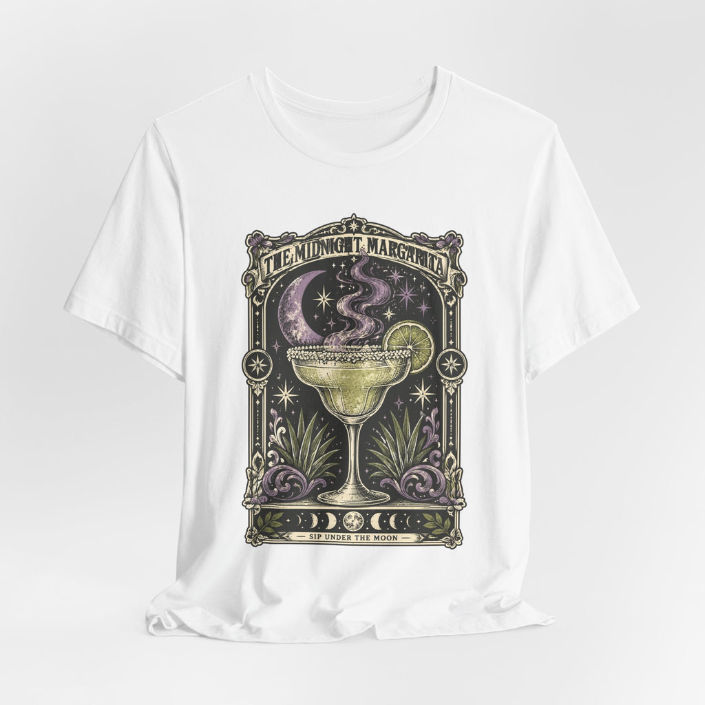 Midnight Margarita Illustration Tee | Celestial Cocktail, Moonlit Baroque