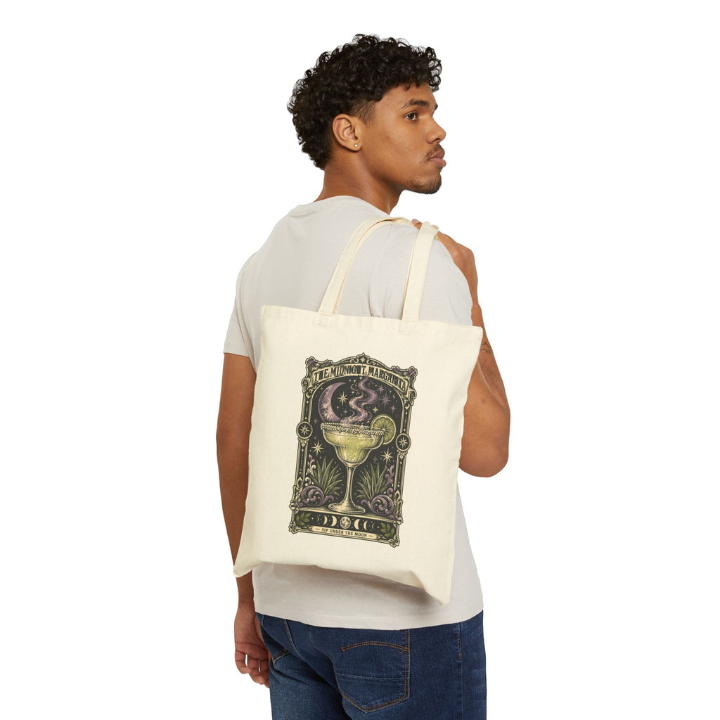 Midnight Margarita Tarot Art Tote | Celestial Cocktail Canvas