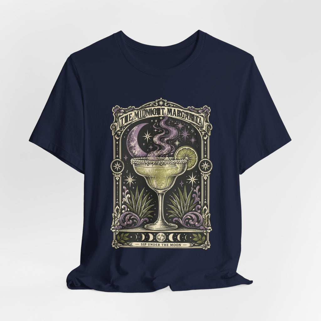 Midnight Margarita Illustration Tee | Celestial Cocktail, Moonlit Baroque