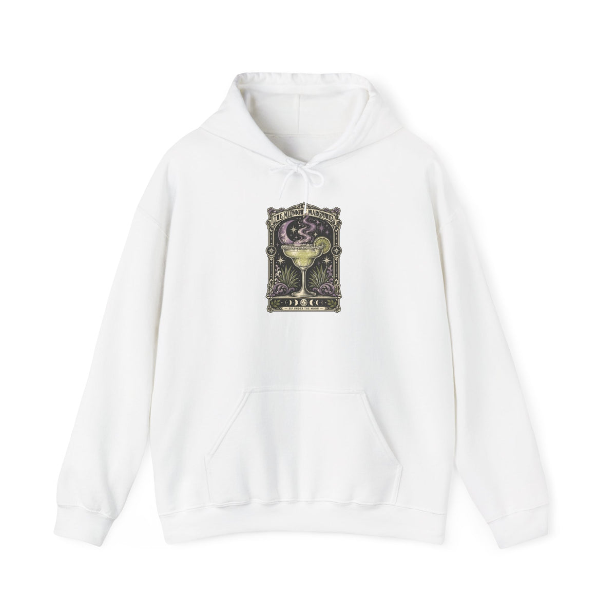 Midnight Margarita Tarot Illustration Hoodie | Cocktail, Moonlight Aesthetic