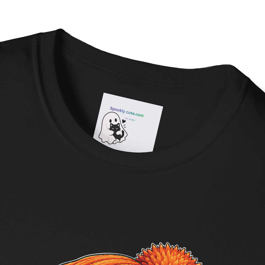 Halloween Ghost Tee – Cute Boo! Pumpkin & Hot Drink Graphic T-Shirt