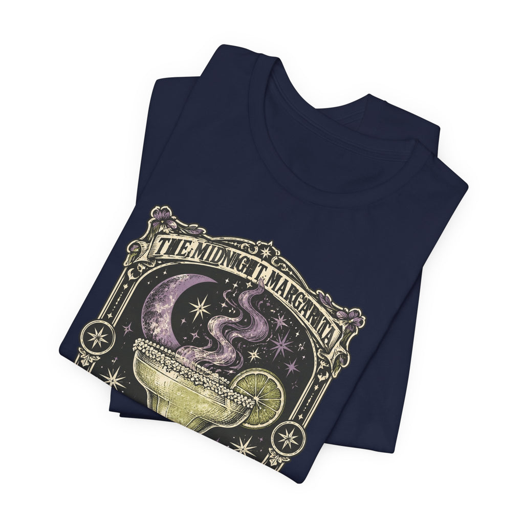 Midnight Margarita Illustration Tee | Celestial Cocktail, Moonlit Baroque