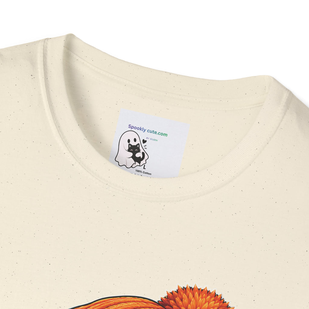 Halloween Ghost Tee – Cute Boo! Pumpkin & Hot Drink Graphic T-Shirt