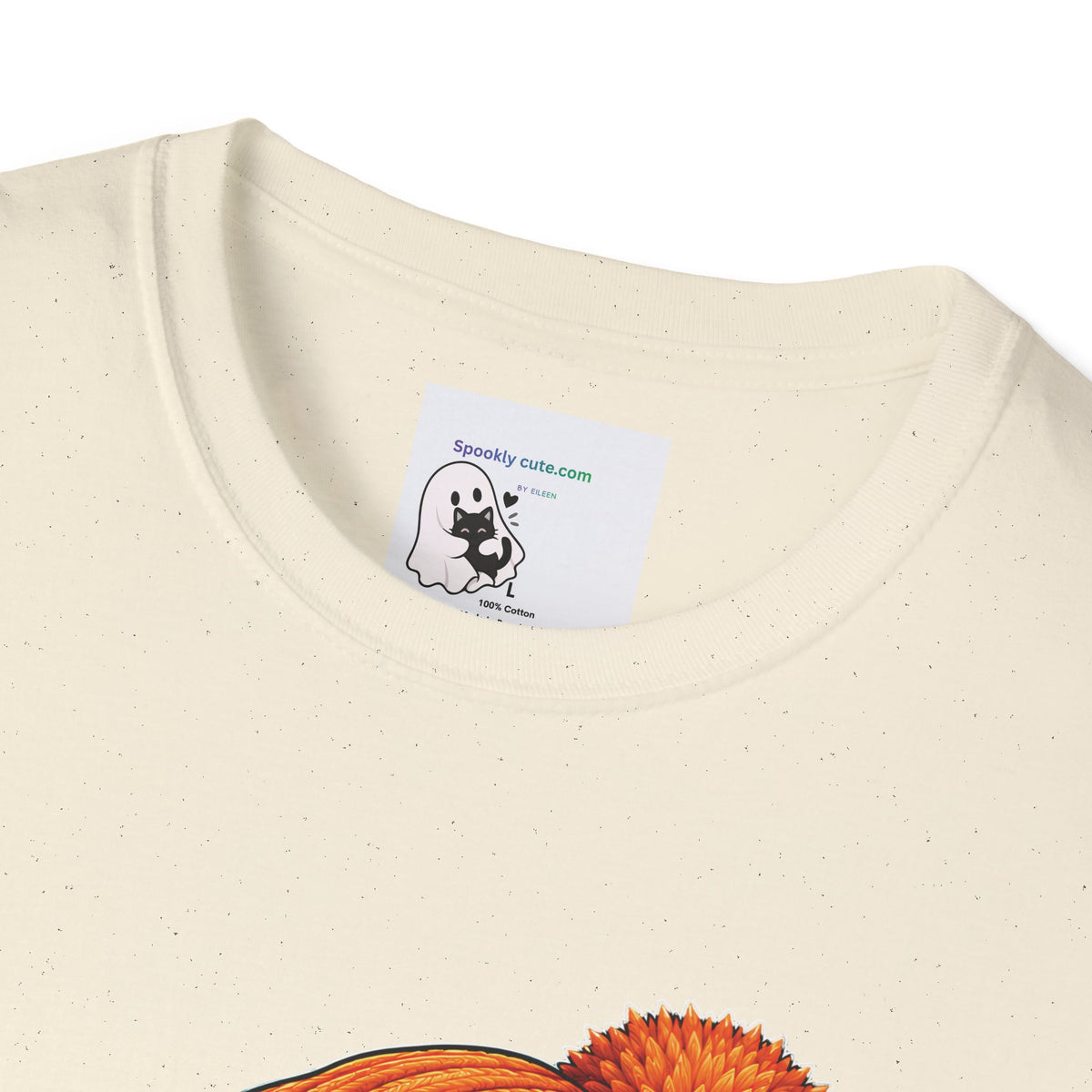 Halloween Ghost Tee – Cute Boo! Pumpkin & Hot Drink Graphic T-Shirt